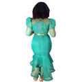 new african cross-border fashionable slim-fit sequin evening dress gown