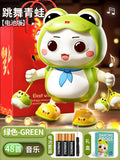 Gift box dancing little frog [48 songs] + battery + gift bag