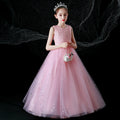 in stockkidslong wedding dress skirt puffy mesh princess skirt 3-15 years old children's clothing performance costume