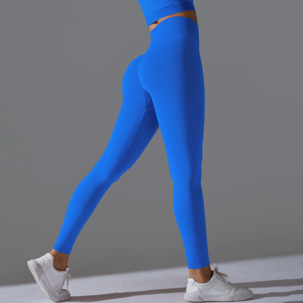 European and american cross-border seamless high-waisted yoga pants - peach lift, tight-fitting leggings, breathable, quick-drying running and fitness workout pants
