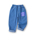 Jeans spring & fall styles for toddlers and young children,  new collection, boys' and girls' printed loose-fit casual straight-leg pants