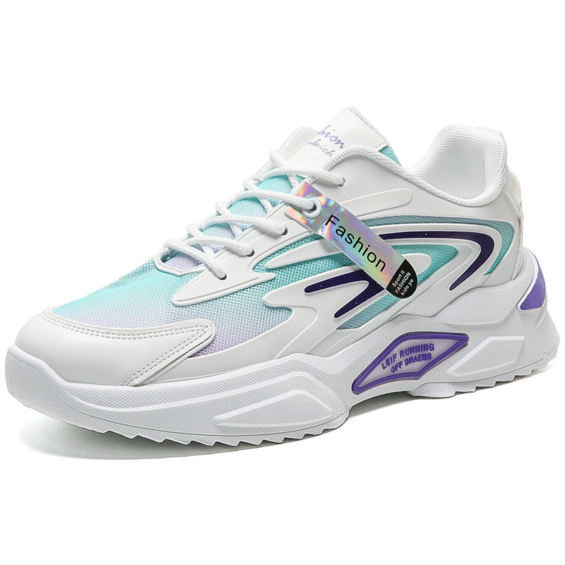 Men's spring 2026 new trendy brand athletic casual mesh running shoes - men's height increasing dad shoes - versatile streetwear sneakers