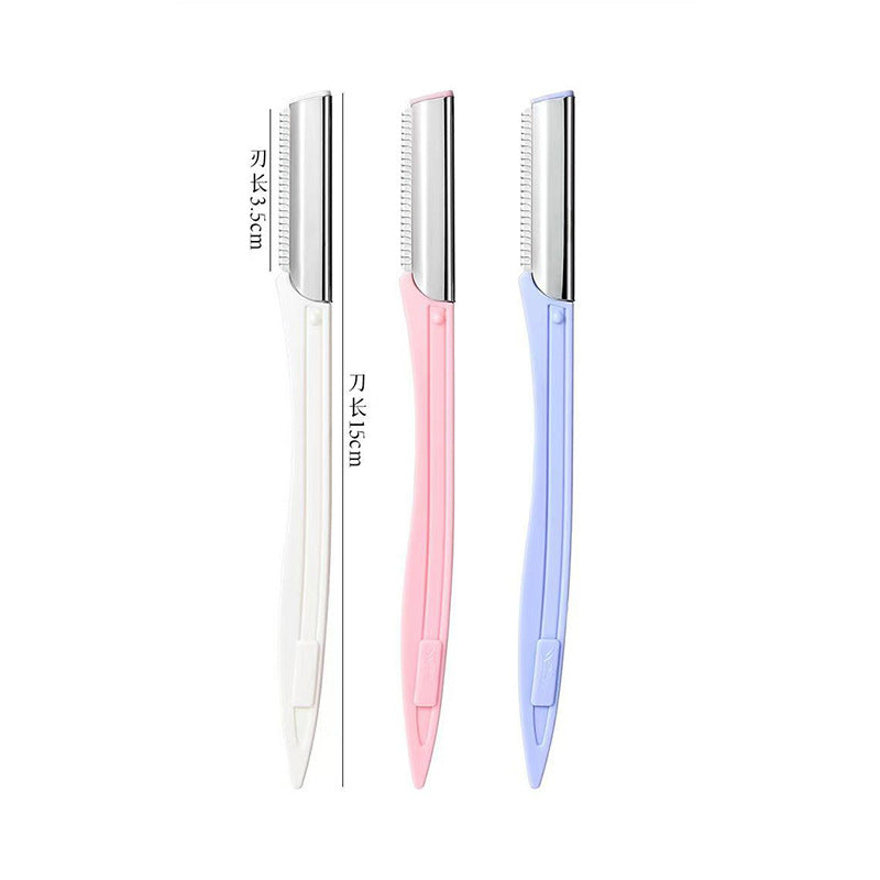 Shurmei stainless steel eyebrow razor - women's portable eyebrow shaper with safety guard - wholesale factory direct