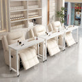 Japanese-style single-tier sofa table with wheels - modern minimalist multifunctional nail salon table with pulleys - mobile nail art table