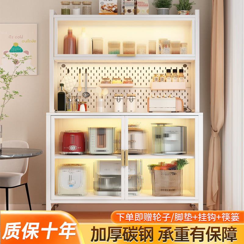 Kitchen storage rack, sideboard, floor-standing multi-layer oven, microwave, pot, electrical appliance, multi-functional storage cabinet