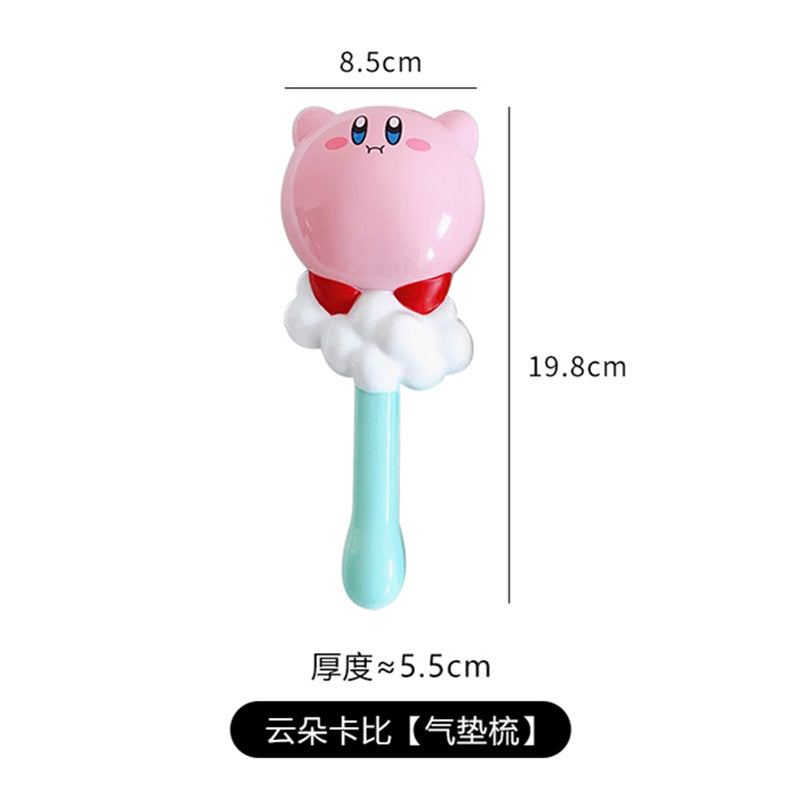 Cute kirby air cushion comb - anti-static, cartoon design, girly massage comb for home use, kids & girls