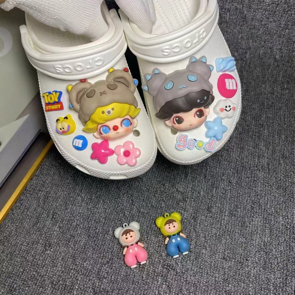 Crocs diy accessories shoe flower bubble jewelry shoe buckle detachable easiest for match stereo cute little girl buckle