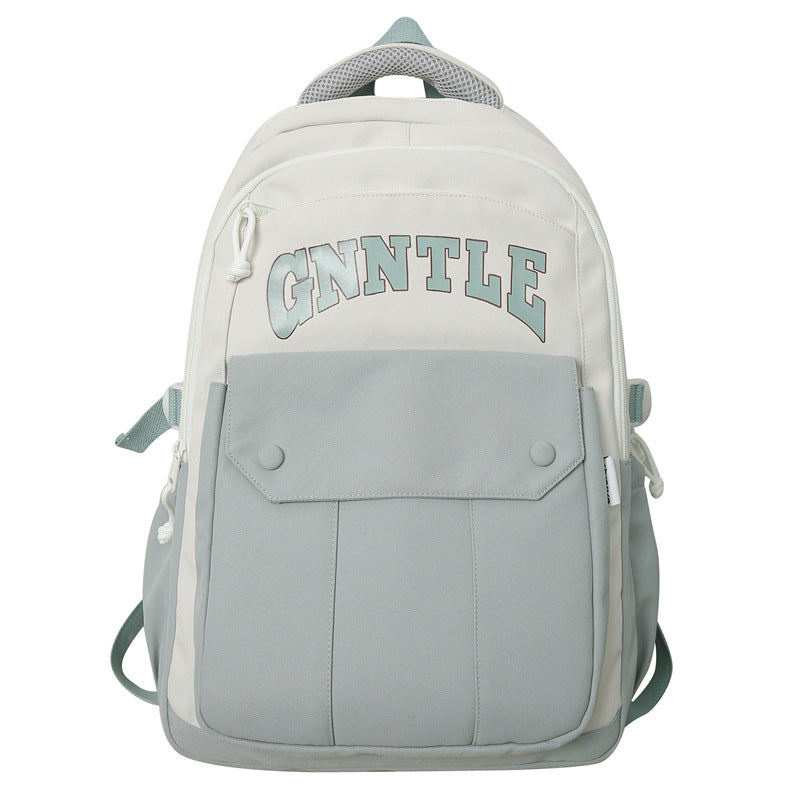 New lightweight american retro style backpack for middle school, high school, and college students - large capacity, multifunctional, wholesale