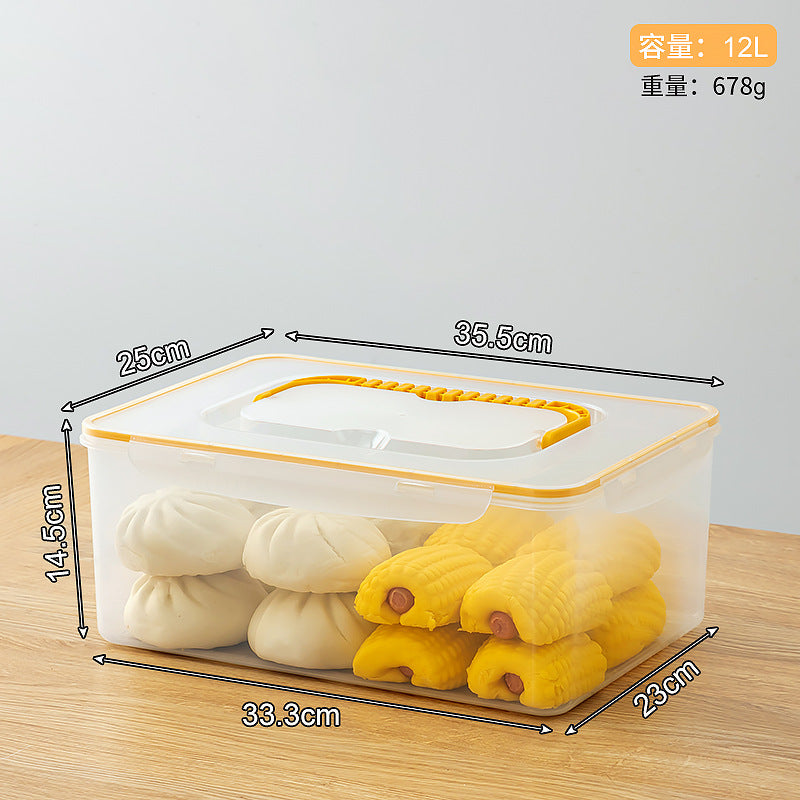 Breakfast steamed bread fresh-keeping box bread box refrigerator frozen storage box with lid sealed food grade food storage box