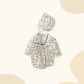 Newborn romper, class a pure cotton,  korean style, floral print baby clothes, spring/autumn infant outfit, trendy girl's ins style