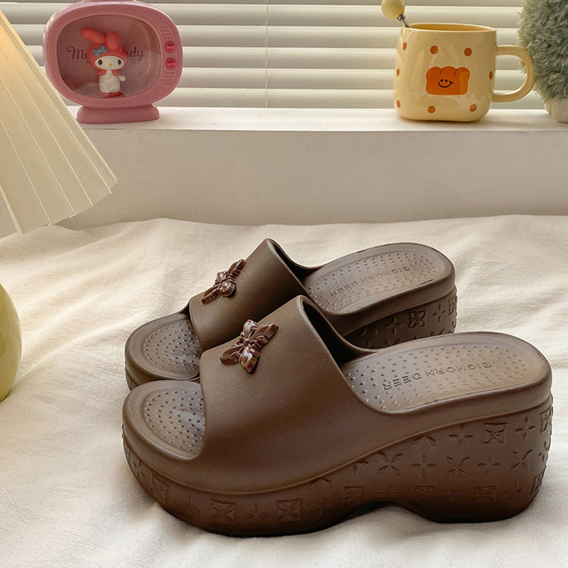 New women's platform sandals - summer fashion high heel slides, wedge heel slippers, and flip-flops for women