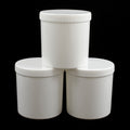 High temperature resistant 1l/1000ml food grade solder paste barrel facial mask powder plastic barrel sealed jar with screw mouth and inner pad