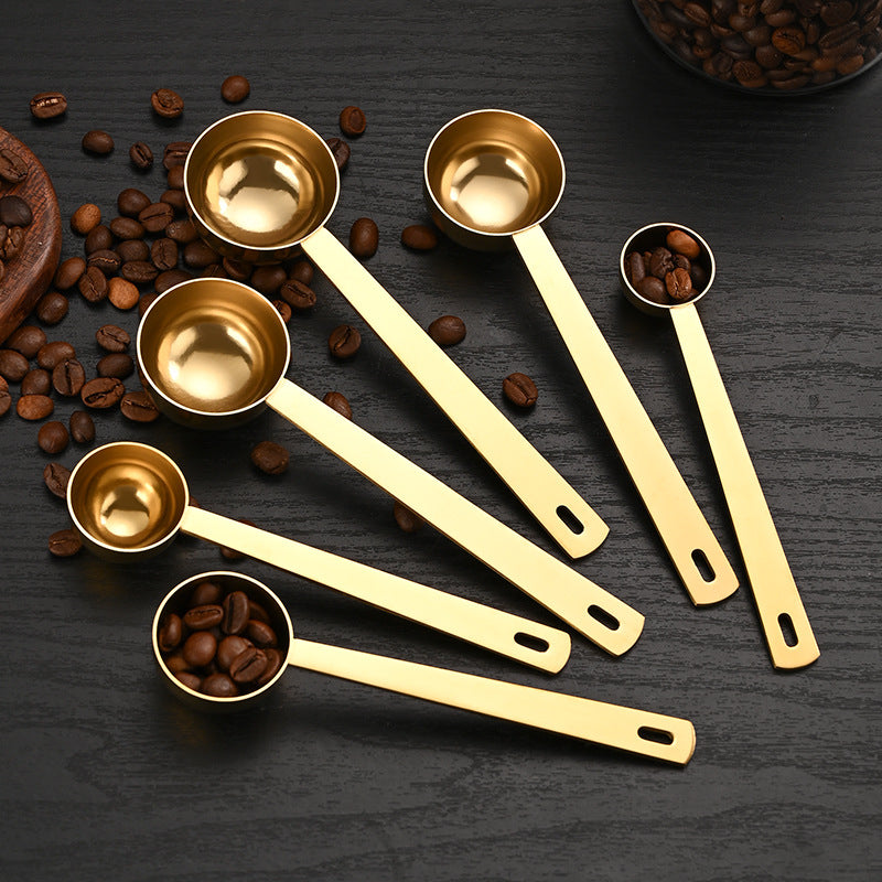 304 stainless steel measuring spoon coffee measuring spoon 5ml15ml30ml fruit powder spoon coffee milk powder baking tool