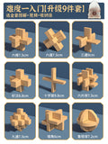 【beginner-friendly】solid wood 9-piece set - includes storage bag & 3d video tutorial guarantee