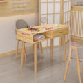 Japanese style wooden nail salon desk small single and double popular double layer manicure table manicure table manicure table