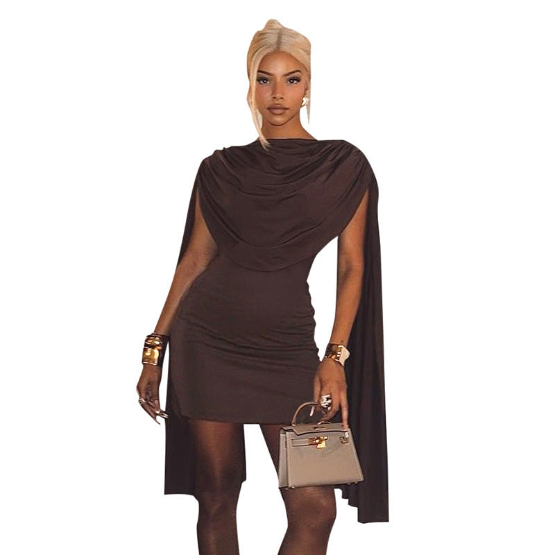 Q25ds070 new african women's fashion: sexy off-the-shoulder mini dress - premium quality, high-end nightclub style