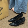 2025 spring/autumn new pointed-toe high heels - women's comfortable, non-fatiguing single shoes, versatile for interviews