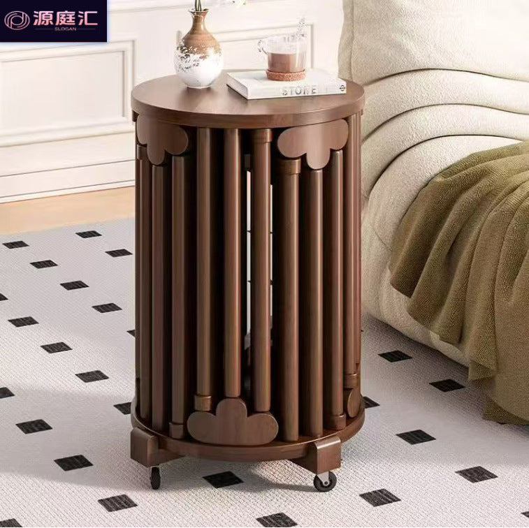 Coffee table stool solid wood dining table stool dining chair sofa for home living room small stool stackable foldable stool four-in-one stool