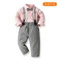 Kids' new spring collection: long-sleeve shirts, cardigans, trendy overalls, and bow ties - wholesale for export (sizes for toddlers to young children)