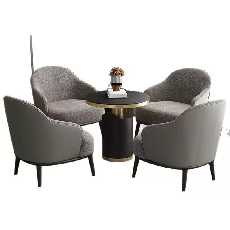 Customized hotel sofa light luxury business club office negotiation sofa table and chair combination guest leisure reception sofa