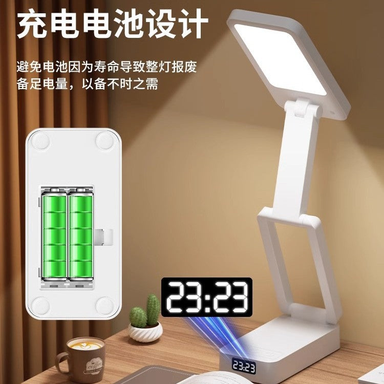 Rechargeable desk lamp - eye protection, study-focused, ideal for high school and college students, dorm room use, foldable, portable, and extra-long battery life