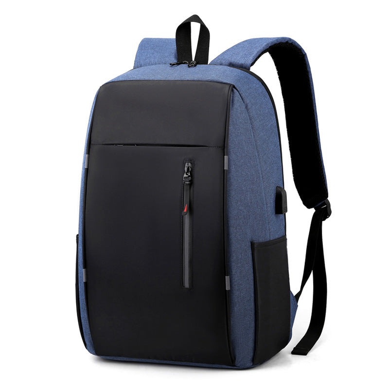 Cross-border men's laptop bag, multi-functional USB charging travel backpack, printable LOGO college student schoolbag