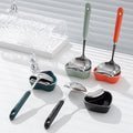 Luxury ceramic handle soup spoon kitchen utensil set, 304 stainless steel cooking spoons, long handle ladle wholesale