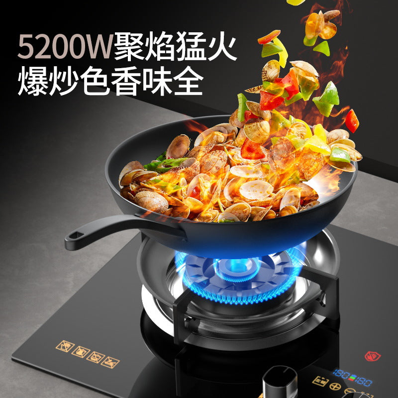 Wholesale royalstar gas stove for home double stove direct injection fierce fire natural gas gas stove embedded liquefied gas