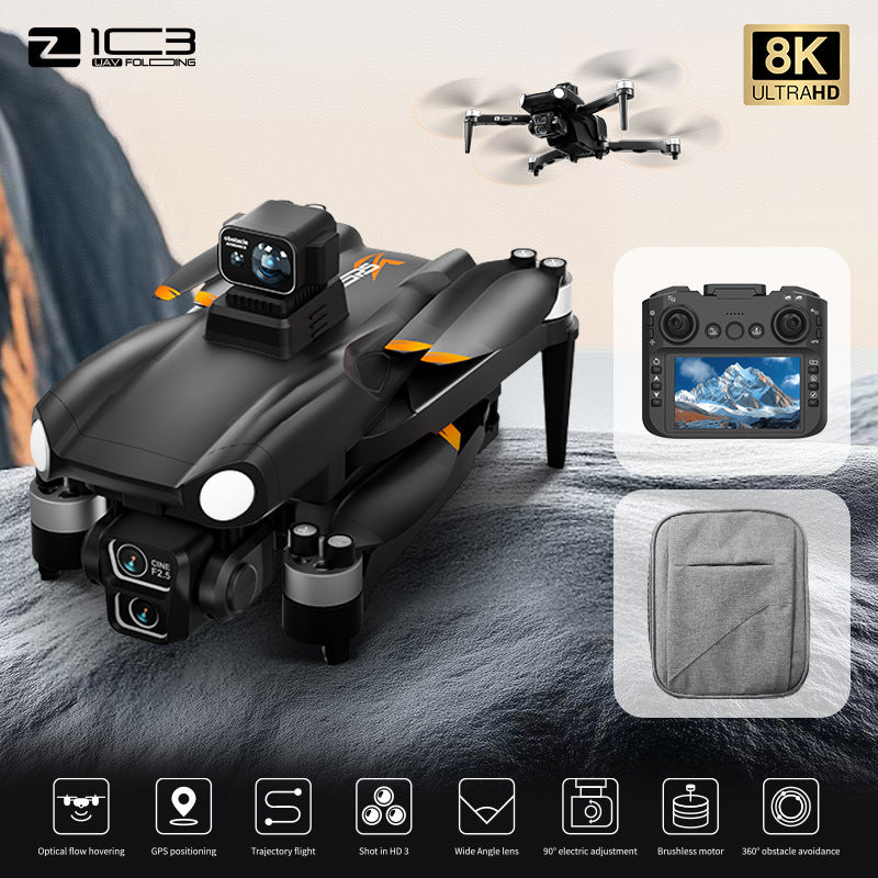 4.5inch large screen remote control z103 drone gps return professional aerial photography aircraft long battery life remote control aircraft