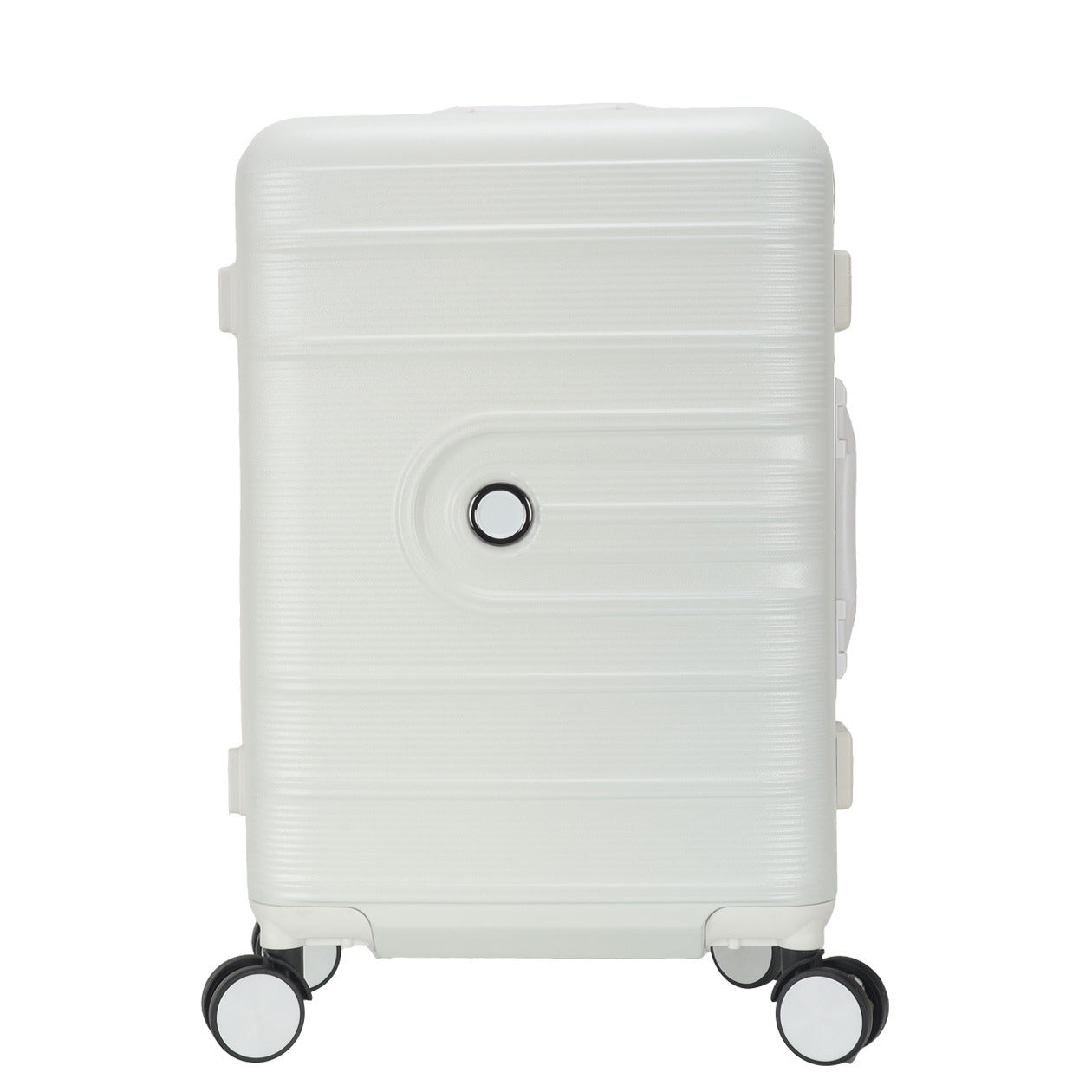 Metal logo suitcase aluminum frame trolley case universal wheel suitcase printed pattern gift password bag manufacturer