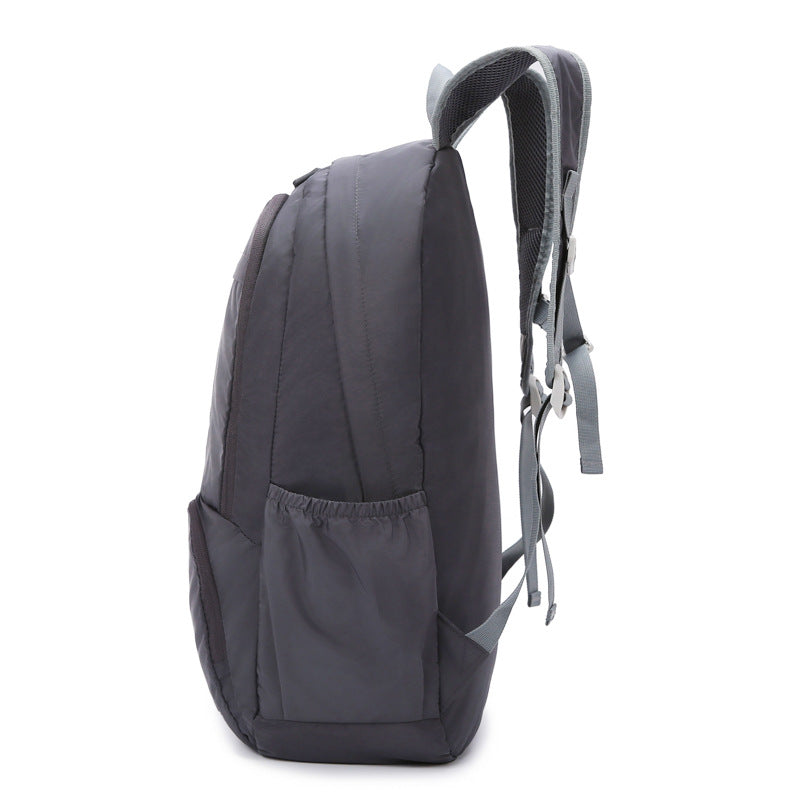 New outdoor sports bag folding backpack men's and women's training class new travel nylon light portable skin backpack