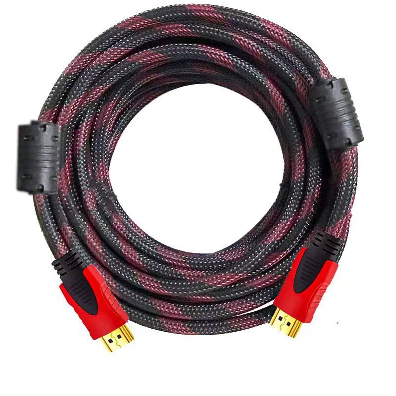 HDMI cable Red and black network 1.4 version 1080P computer monitor TV set-top box cable high definition cable
