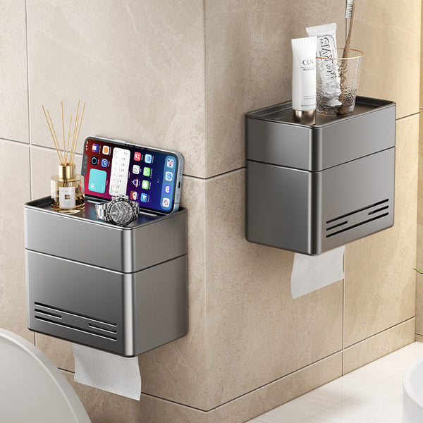 Toilet toilet carton toilet tissue box pumping carton waterproof wall-mounted non-punching toilet paper rack roll paper