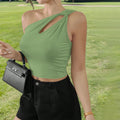 tk women's sexy one-sided camisole spring and summer new arrivalshortsilmtops suspender summer chest pad