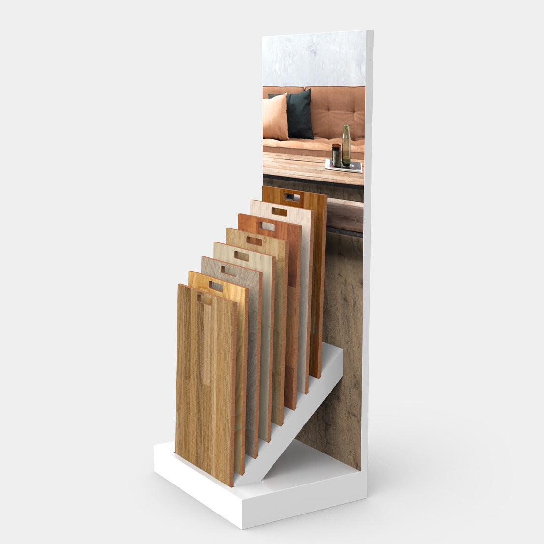 Source Factory Building Materials Metal Display Rack Wood Panel Metal Display Rack Storage Rack