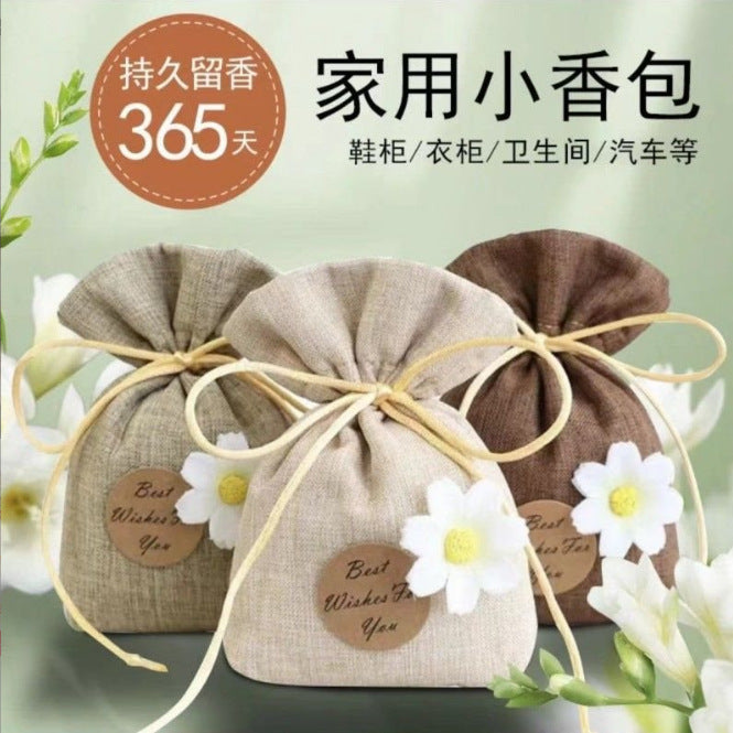 Car fragrance bag, small flower style wardrobe sachet, fragrance air freshener, long-lasting fragrance, deodorant handy gadget sachet