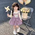 Girls' cartoon dress - new autumn  collection - spring/autumn princess style - baby overalls - stylish & trendy for kids
