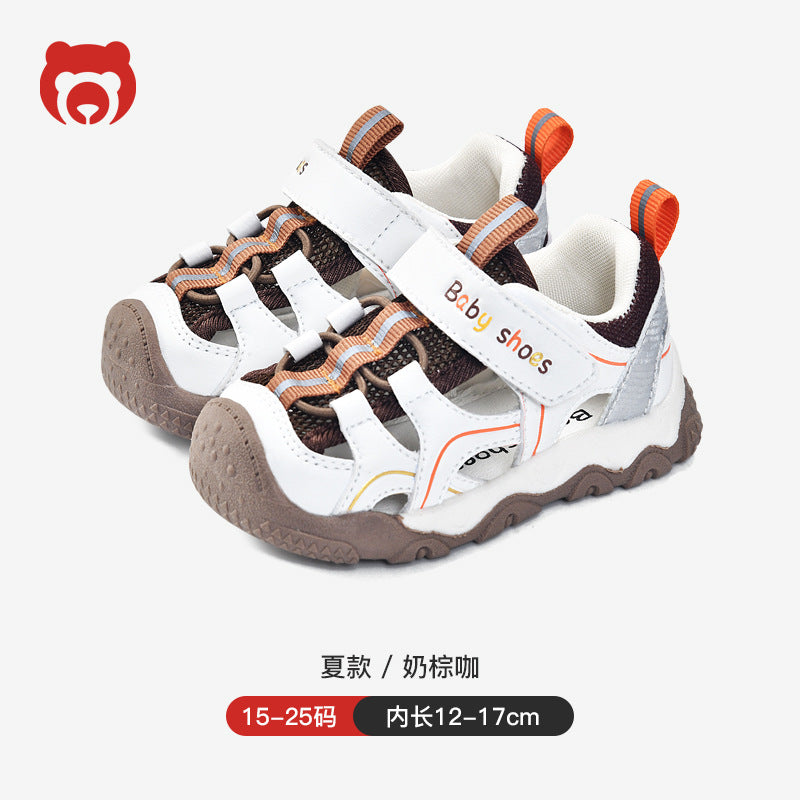 Toddler shoes for boys, summer sandals, infant soft-soled functional cartoon shoes, baby shoes for ages 1-3, children's shoes
