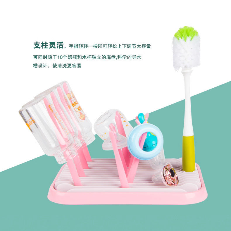 Baby bottle drying rack - cross-border hot seller - multifunctional water cup drainer & bottle brush holder