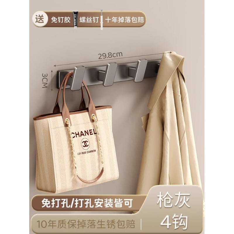 Cream style coat hook white entrance door rear hook classy entrance clothes hanger wall wall hanging without drilling