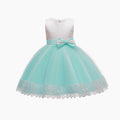 kids dress color matching style fluffy wedding dress princess dress girldress baby first birthday