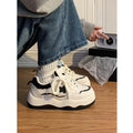 K-style sports women's shoes new arrival2026 popular women's shoes ins trendy thick sole sneakers niche style american retrowhite shoes