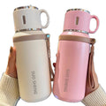 High-style insulated tumbler for women, 316 stainless steel insulated water bottle for men, large capacity office bowl lid cup wholesale