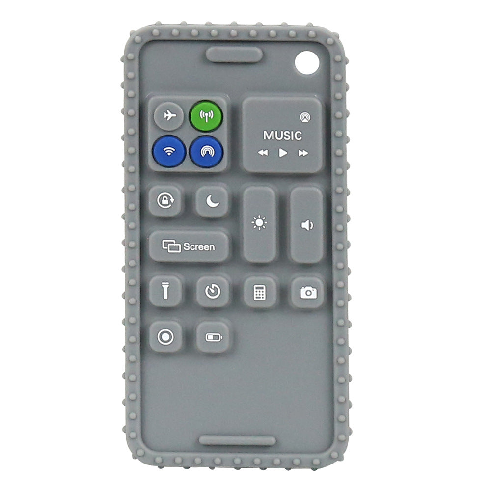 Baby Teether Toy Press Mobile Phone Toothpaste Food Grade Silicone Molar Stick Remote Control Baby Toy