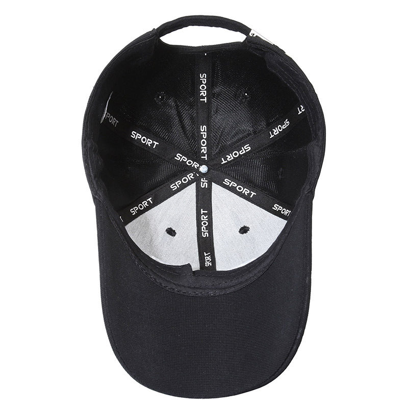 Baseball Cap Letter Embroidery Cap Men's and Women's Fashion Casual Versatile Hat Outdoor Sports Shade Sun Protection Hat