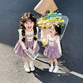 Girls' cartoon dress - new autumn  collection - spring/autumn princess style - baby overalls - stylish & trendy for kids