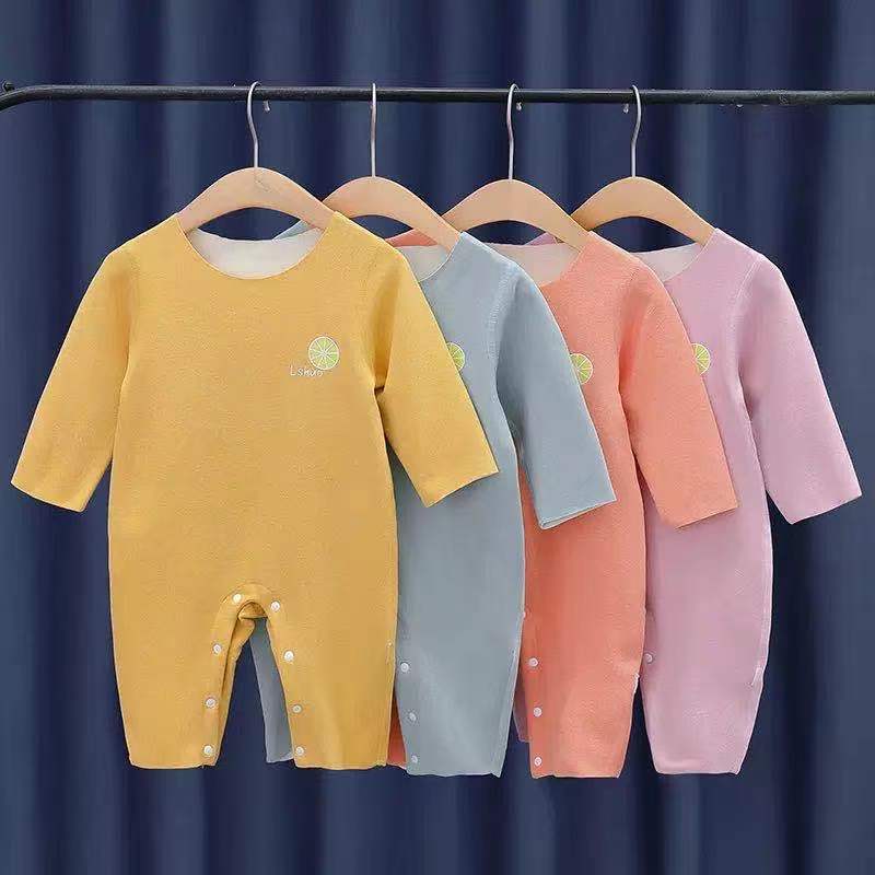 Infant and toddler german velvet romper - unisex, comfortable double-sided fleece, stylish onesie for home and crawling