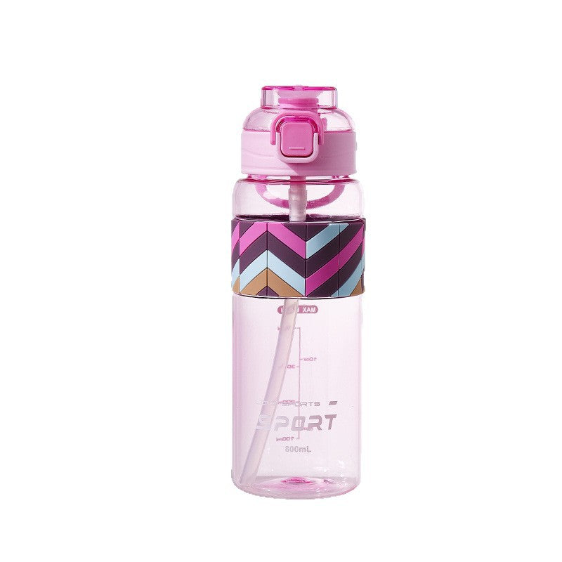 New arrival sports high-looking water cup, large capacity with straw, convenient water cup, anti-fall and high temperature resistant, men's and women's outdoor travel cup