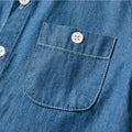 New boys' denim jacket style long-sleeve shirt - spring collection for toddlers and babies