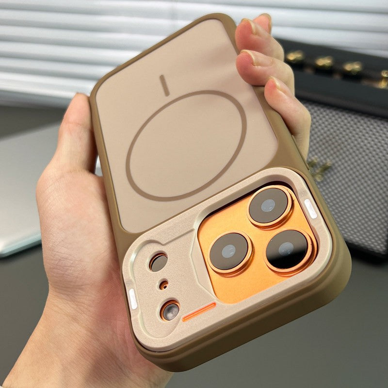 Large window changes in seconds to 17 imitation original magnetic suction apple iphone17promax high-end mobile phone case apple 11 cross-border